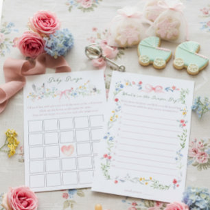 Erbstück-Rose und Storch-Baby-Party-Spiele
