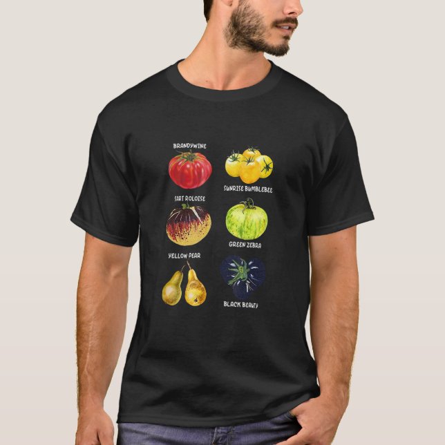 Erbstück-Tomate Gemüse-Gartenbau Bauernmarkt T-Shirt (Vorderseite)