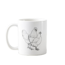 Erbzucht-Hühner - Hahn und Henne