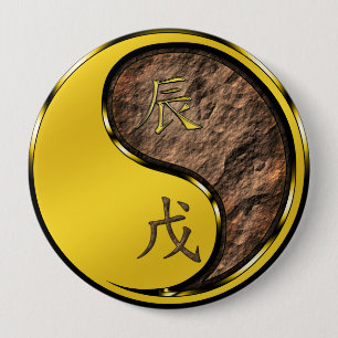 Erd-Drache Button