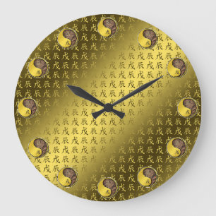 Erd-Drache Große Wanduhr