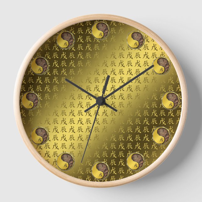 Erd-Drache Uhr (Vorderseite)
