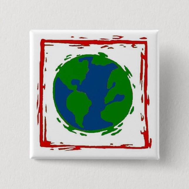 "Erd" Knopf Button (Vorderseite)