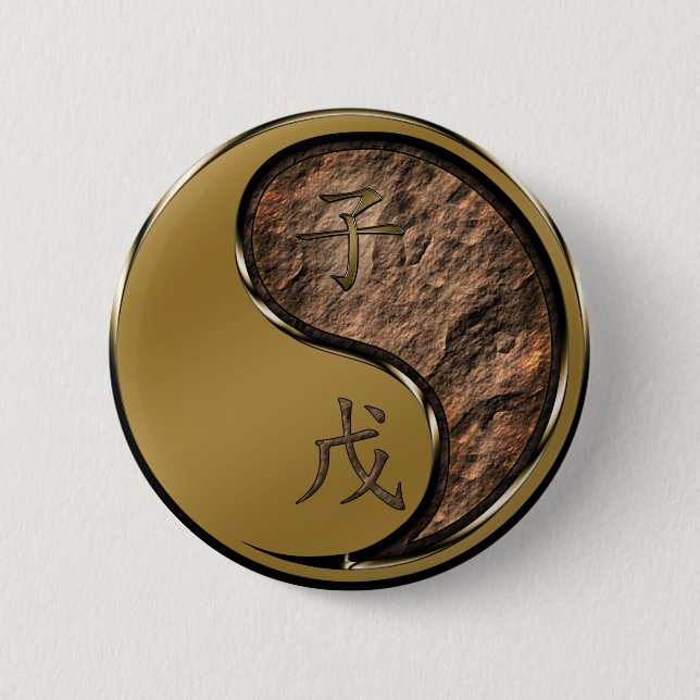 Erd-Ratte Button (Vorderseite)