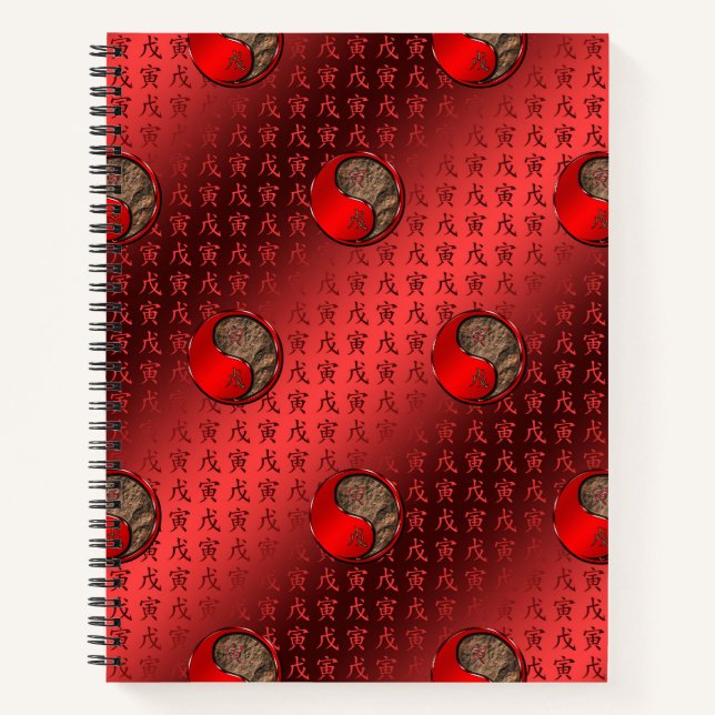 Erd-Tiger Notizbuch (Vorderseite)