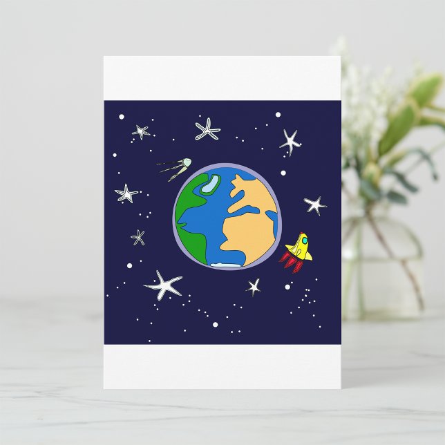 Erd- und Satelliteneinladungen Einladung (Von Creator hochgeladen)