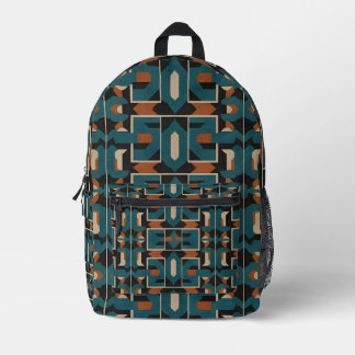 Erd- und Sky-Grid Bedruckter Rucksack
