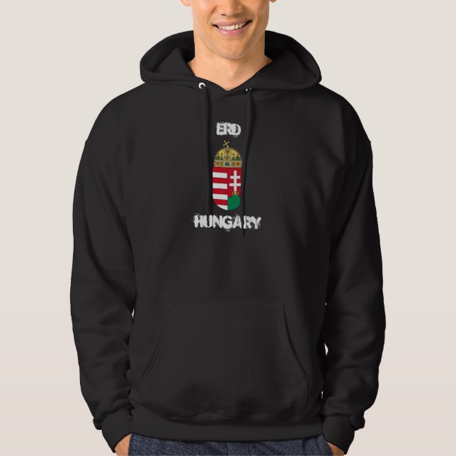Erd, Ungarn mit Wappen Hoodie (Vorderseite)