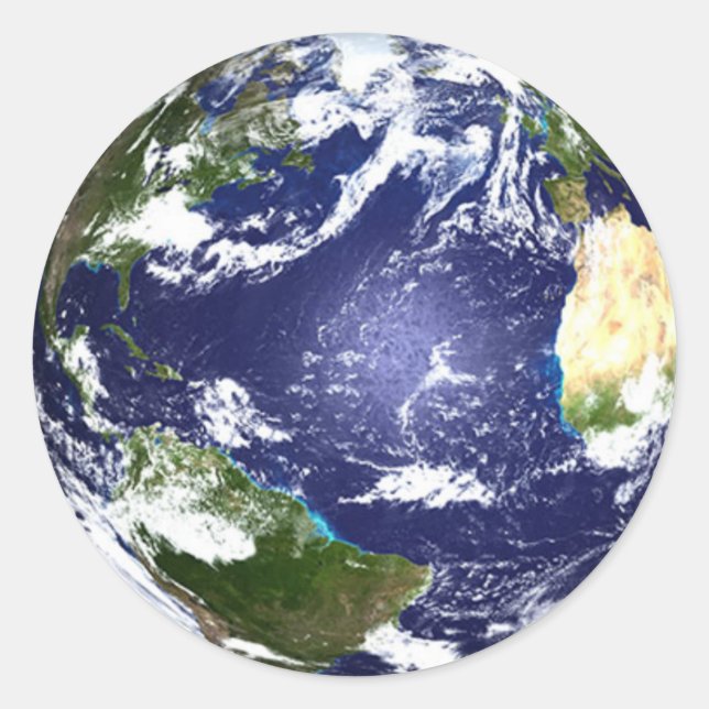 Erdaufkleber 2 runder aufkleber (Vorderseite)