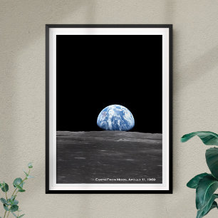 Erdaufstieg über dem Mond, Apollo 11, 1969 Poster
