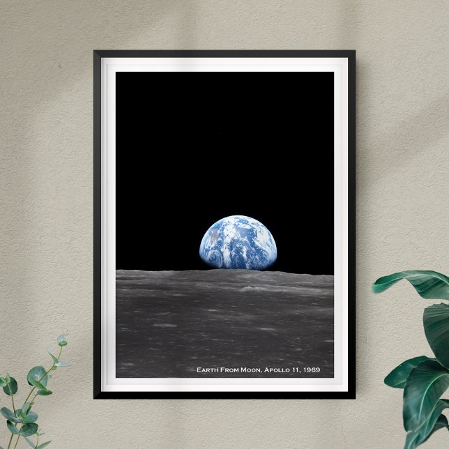 Erdaufstieg über dem Mond, Apollo 11, 1969 Poster (Von Creator hochgeladen)