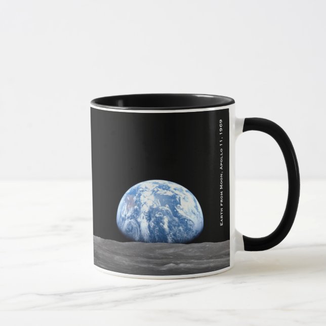 Erdaufstieg über dem Mond, Apollo 11, 1969 Tasse (Rechts)
