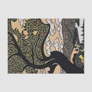 „Erdbaum und Tal“ von Gisbert Combaz Seidenpapier