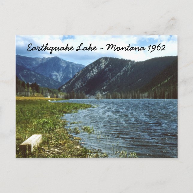 Erdbeben 1962 Montana Postkarte (Vorderseite)