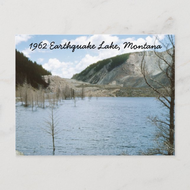 Erdbeben 1962 Montana Postkarte (Vorderseite)