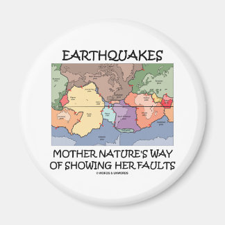Erdbeben der Natur mit Fehlern Magnet