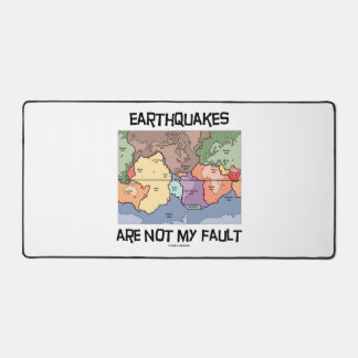 Erdbeben sind nicht mein Fault Plate Tektonics Map Schreibtischunterlage