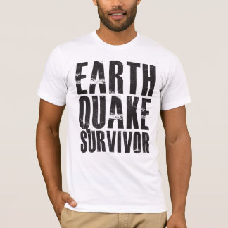 Erdbeben-Überlebender - Schwarzes T-Shirt