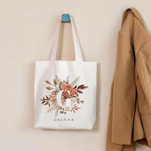 Erdbebildertes Monogramm Brautparty-Tasche Tragetasche