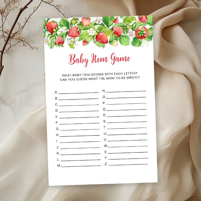 Erdbeer-Baby-Party-Babyspiel (Von Creator hochgeladen)