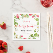 Erdbeer-Baby-Party Sommer-Beere-Süß