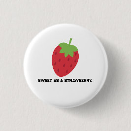 Erdbeer-Button | Süßer Frucht-Themen-Pin Button