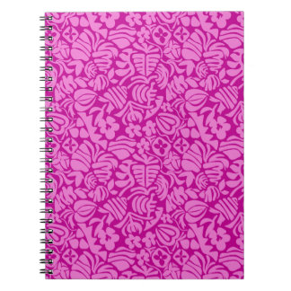 Erdbeer-Fantasie in Rosa Notizblock
