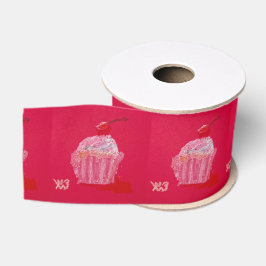 Erdbeer-Frosting Ripsband