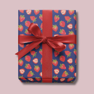 Erdbeer-Fruchtmuster Geschenkpapier