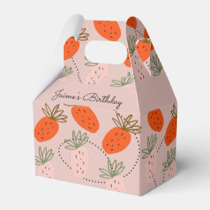 Erdbeer-Geburtstagsfeier Obst Doodle Geschenkschachtel