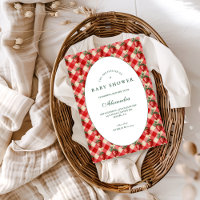 Erdbeer-Gingham-Cottage-Baby-Party