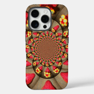 Erdbeer-Kaleidoskop Farbige rote Delight-Kunst iPhone 16 Pro Hülle