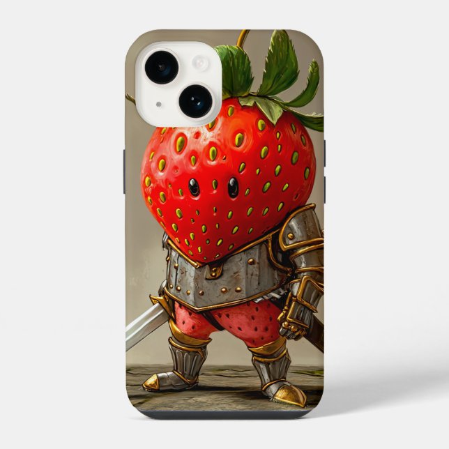 Erdbeer Krieger iPhone Hülle (Rückseite)
