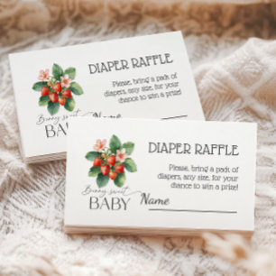 Erdbeer-Markt-Beeren-süße-Baby-Shower-Windeln Begleitkarte