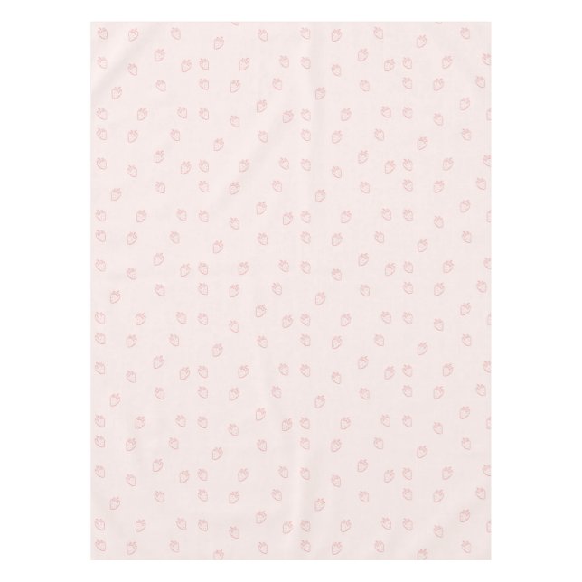 Erdbeer-Minimalismus Tischdecke (Vorderseite)