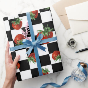 Erdbeer-Muster-Baby-Party Geschenkpapier