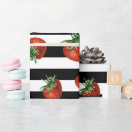 Erdbeer-Muster-Baby-Party  Geschenkpapier