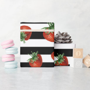 Erdbeer-Muster-Baby-Party Geschenkpapier