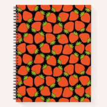 Erdbeer-Muster, dunkle Akademie Herbst Orange