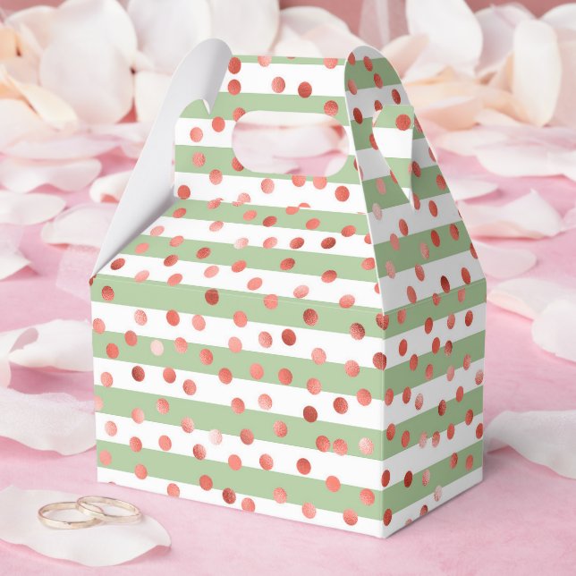 Erdbeer-Muster Geschenkschachtel (Hochzeit)
