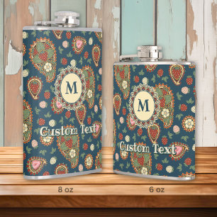 Erdbeer-Paisley-Muster-Flasche Flachmann