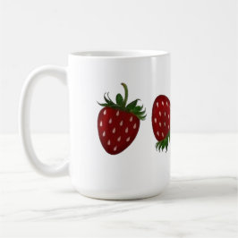 Erdbeer-Panel Kaffeetasse