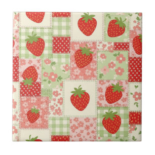 Erdbeer-Patchwork-Picknick (4) Fliese
