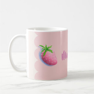 Erdbeer-Rosa Cottagecore Weiblich Feminine Kaffeetasse