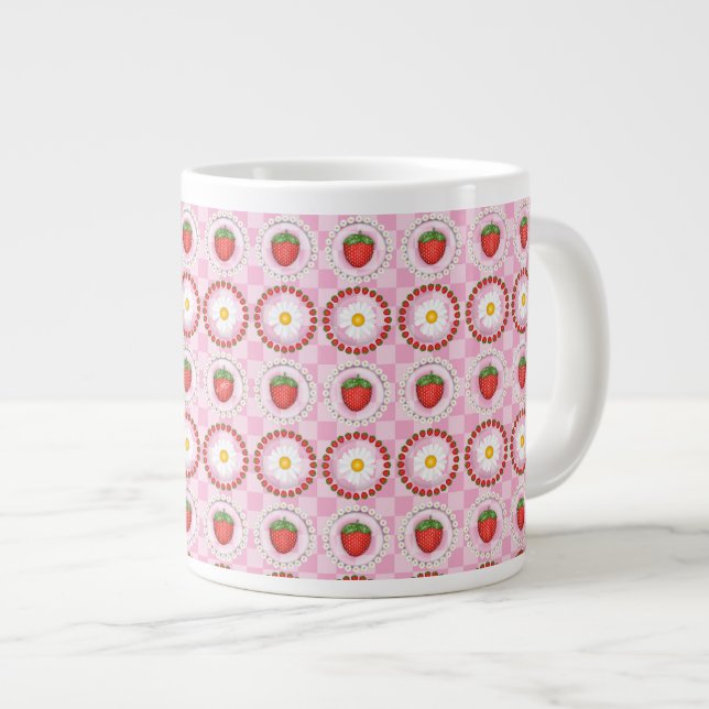 Erdbeer Serenade  Jumbo-Tasse (Vorderseite Rechts)