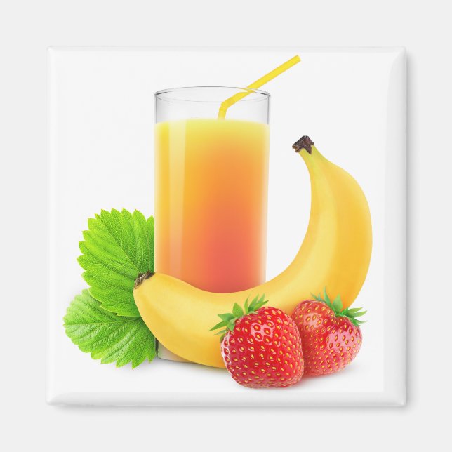 Erdbeerbanane Magnet (Vorne)