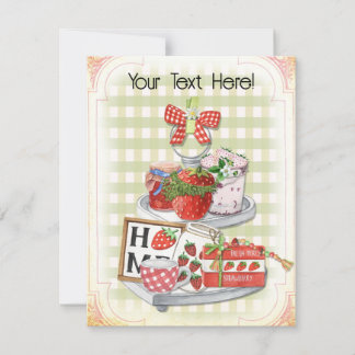Erdbeerbaum, Alleinbezirk, Leere Feiertagskarte