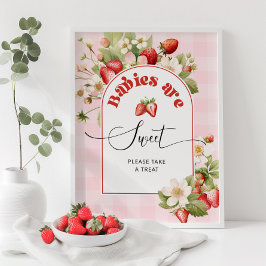 Erdbeerbeere süße Babys sind süße Babys Poster