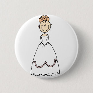 Erdbeerblonder Braut-Knopf Button