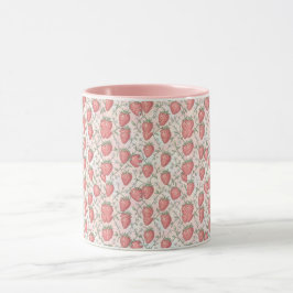 Erdbeerblüten-Pastell Tasse
